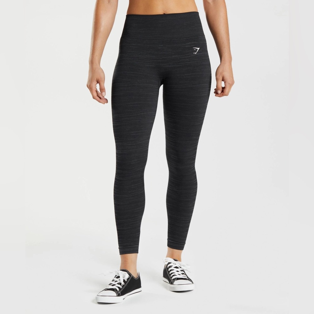 Gymshark Black Adapt Marl Seamless Leggings Size XS